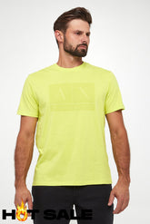 T-Shirt Men Yellow Armani Exchange Camiseta